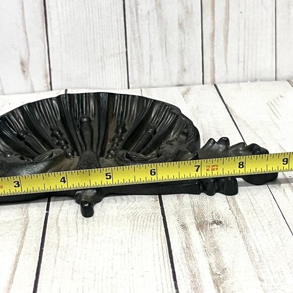 Scalloped Shell Wall Decor Wood Vtg 9.5" X 5.5" Hollywood Regency MCM Vintage - Picture 5 of 7